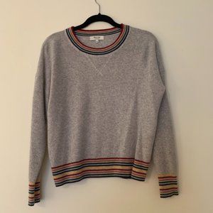 Madewell Grey + Rainbow Sweater